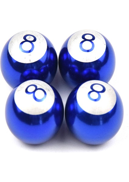Mavi Top Stili Çanta Evrensel Top Lastik Valf Kapakları Oto Araba Kamyon Dağ Bisikleti Bilardo Havuz 8 Top Lastik Lastik Hava Valf Gövdesi Tekerlek Kapakları (Yurt Dışından)