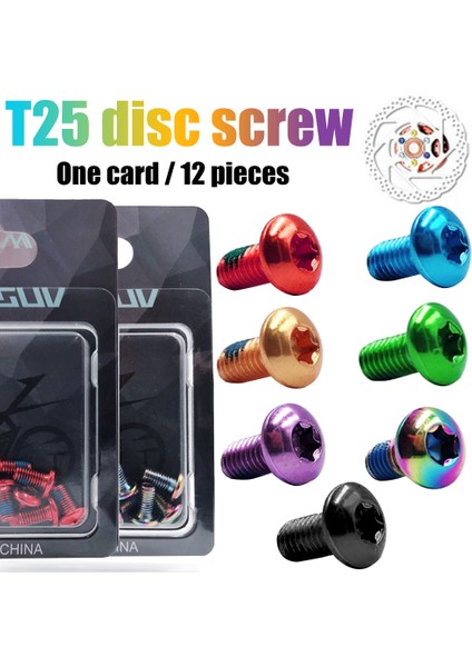 Mavi Stil Mtb Bisiklet Disk Fren Rotoru Torx Civataları T25 Alaşım Çelik Vidalar Renkli Rotor Civataları Bisiklet Tamir Aksesuarları (Yurt Dışından) fiyatları