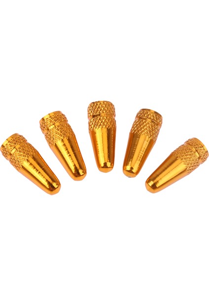 Altın Tarzı 5 Adet Alüminyum Alaşım Bisiklet Presta Valf Kapakları Bisiklet Aksesuarı Yüksek Basınçlı Tırnaklı Lastik Valf Toz Kapağı Bisiklet Aksesuarları Için (Yurt Dışından)