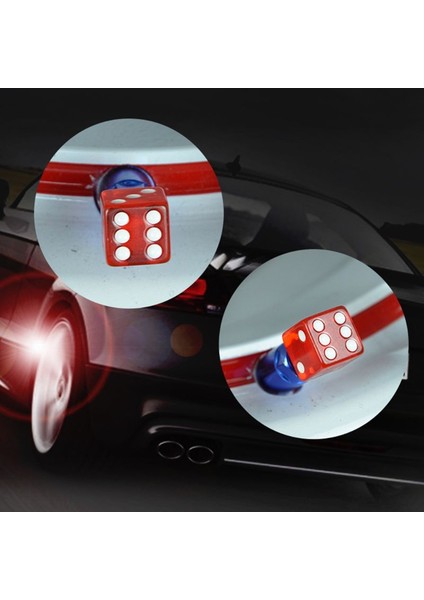 Siyah Stil 4 Adet Zar Biçimli Araç Kamyon Tekerlek Lastik Hava Vanası Kapak Toz Kapağı Bisiklet Vanası Aksesuarları (Yurt Dışından) fiyatları