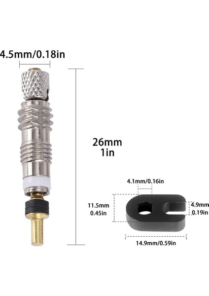 Tip1-2 Adet Tarzı Bisiklet Lastik Valf Çekirdeği ve Valf Çekirdeği Onarım Kiti - Bisiklet Lastik Valfi Değiştirme Için (Yurt Dışından)