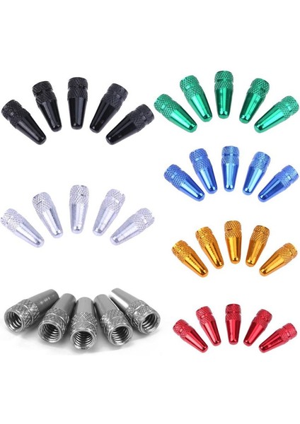 Altın Tarzı 5 Adet Bisiklet Basınç Valf Kapağı Toz Kapağı Alüminyum Bisiklet Presta Valf Kapakları Mtb Bisiklet Yol Bisikleti Aksesuarları Bisiklet Parçaları (Yurt Dışından) fırsatları