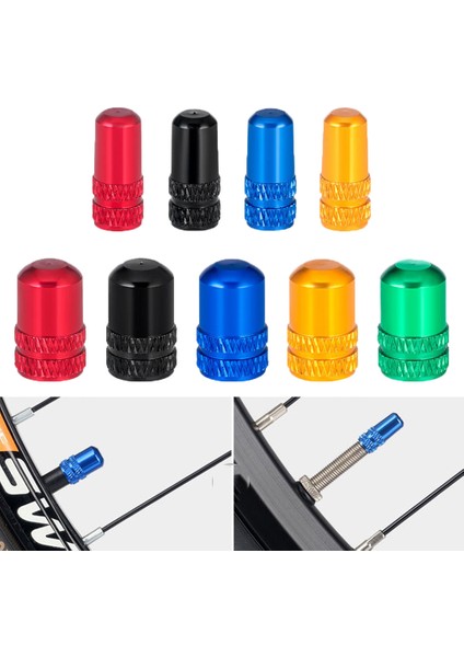 Mavi Presta Vana Stili 4 Adet Mtb Bisiklet Aksesuarları Alüminyum Alaşımlı Toz Geçirmez Bisiklet Vana Kapağı Lastik Hava Karaderi Vana Kapakları (Yurt Dışından) fiyatları