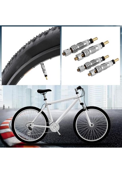 2 Adet Tarzı Valf Çekirdeği Çıkarma Aracı ile Presta'dan Schrader'a Bisiklet Valfi Dönüştürücü (Yurt Dışından) indirimleri