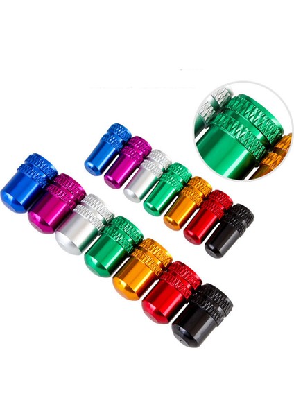 Kırmızı Schrader Vana Stili 4 Adet Mtb Bisiklet Aksesuarları Alüminyum Alaşımlı Toz Geçirmez Bisiklet Vana Kapağı Lastik Hava Karaderi Vana Kapakları (Yurt Dışından) fırsatları