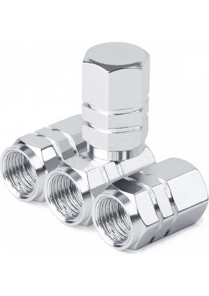 Tip B - Gümüş Stili 4 Adet Bisiklet Valf Kapakı Alüminyum Alaşım Schrader Valf Kapakı Motor Kamyon Araba Bisikletler Lastik Valf Mili Kapakı Bisiklet Aksesuarı (Yurt Dışından)