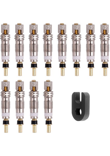 12 Adet Tarzı Mtb Yol Bisikleti Lastik Tamir Hizmeti Parçaları ile Pcs Presta Valf Pirinç Çekirdek Aracı Bisiklet Lastik Hava Valfi W Opsiyonel Aracı (Yurt Dışından)