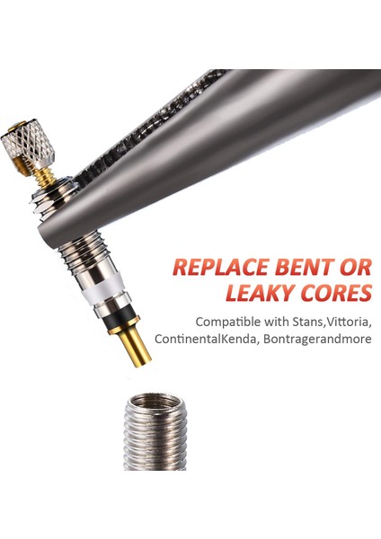 12 Adet Tarzı Mtb Yol Bisikleti Lastik Tamir Hizmeti Parçaları ile Pcs Presta Valf Pirinç Çekirdek Aracı Bisiklet Lastik Hava Valfi W Opsiyonel Aracı (Yurt Dışından) fırsatları