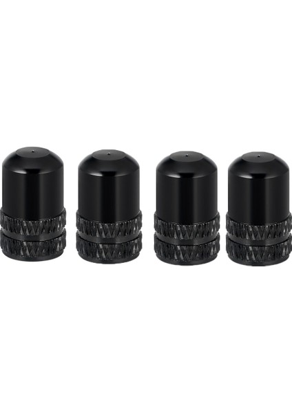Siyah Schrader Vana Stili 4 Adet Mtb Bisiklet Aksesuarları Alüminyum Alaşımlı Toz Geçirmez Bisiklet Vana Kapağı Lastik Hava Karaderi Vana Kapakları (Yurt Dışından)