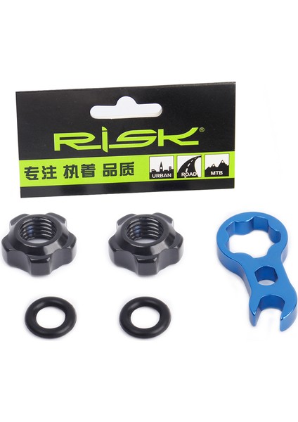 Siyah Stil Risk Yol Dağ Bisikleti Bisiklet Gaz Hava Ağız Lastik Presta Valf Somun ile Montaj Anahtarı RA111 (Yurt Dışından)