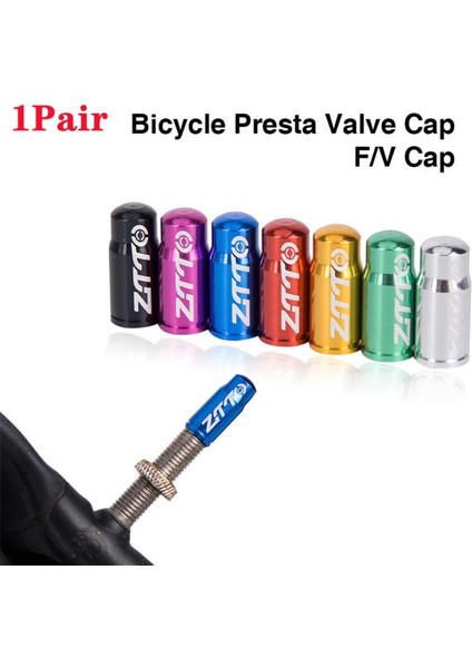 06-Mor Tarzı 1 Çift Alüminyum Bisiklet Valf Kapağı Yol Mtb Bisiklet Lastik Toz Fv Valf Kapağı Presta Lastik Tekerlek Vana Kapak Bisiklet Aksesuarları (Yurt Dışından)