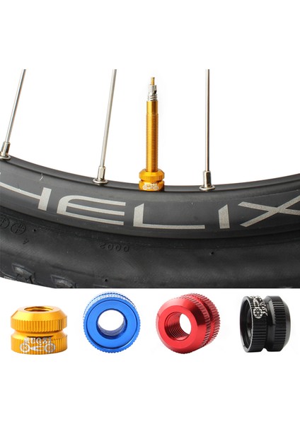 Altın Tarzı Bisiklet Vakum Lastik Ağız Somunu Valv Kilidi Kapakları Alüminyum Alaşımlı Taşınabilir Bisiklet Elemanları (Yurt Dışından) fiyatları