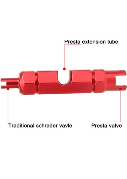 Kırmızı Stil Bisiklet Vana Anahtarı Çok Fonksiyonlu Bisiklet Lastik Nozül Sökme Aracı Mtb Tekerlek Çekirdek Somun Çıkarıcı Anahtar Schrader Presta Için (Yurt Dışından)