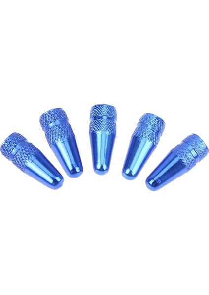 Gök Mavisi Tarzı 5 Adet Bisiklet Presta Yüksek Alüminyum Basınç Valf Kapakları Toz Kapakları Valf Adaptörü Bisiklet Yol Bisikleti Lastik Valf Adaptörü Tüp (Yurt Dışından)