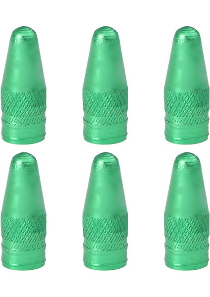 Yeşil 6 Adet Tarzı Mtb Yol Bisikleti Dağ Bisikleti Lastik Hava Valfı Kapakları - 6 Adet (Yurt Dışından)