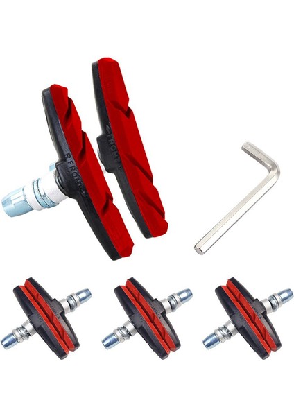 2 Mavi 1 Takım Stili Uzun Süreli Performans Için Dayanıklı Bisiklet Sessiz Fren Pedalları V Fren Tutucu Pedallar Ayakkabı Blokları Kauçuk Pedalar (Yurt Dışından) fiyatları