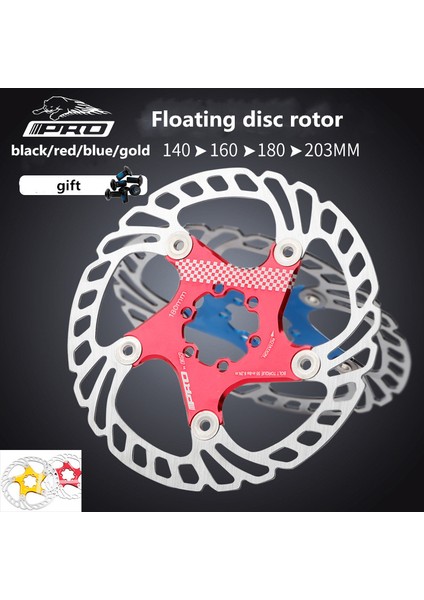Siyah 140MM Tarzı Iııpro Bisiklet Disk Fren Rotoru Yüzen Kalınlaştırılmış Anodize Hızlı Soğutma Ultra Hafif Disk (Yurt Dışından) fiyatları