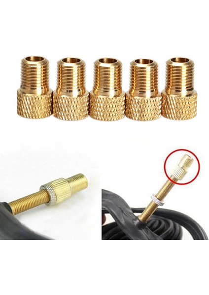 B 4 Adet Tarzı Vana Adaptörü Pompa Dönüştürücü Fransızdan Amerikan Norm Bakır Vana Adaptörü Tekerlekler Gaz Nozulu Boru Aracı Bisiklet Aksesuarları (Yurt Dışından)