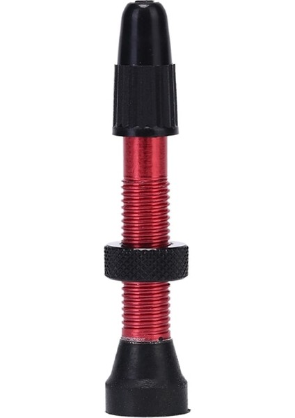 Kırmızı Stil Yol ve Dağ Bisikleti Tüpüsüz Lastikler Için Uyumlu Bisiklet Valfi Pirinç Gövde Alüminyum Gövde Mühür Aracı Alüminyum Valf Kapağı (Yurt Dışından)