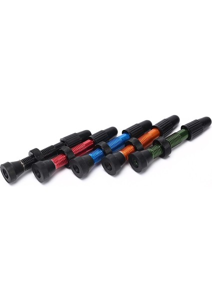 Kırmızı Stil Yol ve Dağ Bisikleti Tüpüsüz Lastikler Için Uyumlu Bisiklet Valfi Pirinç Gövde Alüminyum Gövde Mühür Aracı Alüminyum Valf Kapağı (Yurt Dışından) modelleri