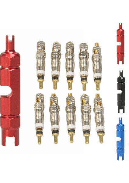Kırmızı Stil Tüp Yol Bisikleti Için Presta Stil Lastik Vana Çekirdeği Alüminyum Alaşımlı Yedek Parça (Yurt Dışından) fiyatları