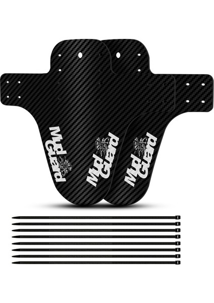 2 Adet Beyaz Stil 2 Adet Dağ Bisikleti Çamurluk 3D Karbon Fiber Twill Mtb Çamurluk Ön Arka Lastik Tekerlekleri Disk Frenli Bisikletler Için Evrensel Uygun (Yurt Dışından)