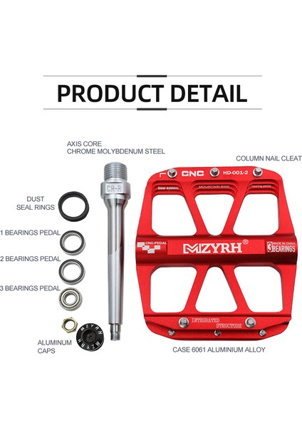 S12-ALTIN Mavisi Stili Mzyrh Bisiklet Pedalları Bisiklet Pedal Kaymaz Mtb Pedallar Alüminyum Alaşımlı Düz Uygulanabilir Su Geçirmez Bisiklet Aksesuarları (Yurt Dışından) fırsatları