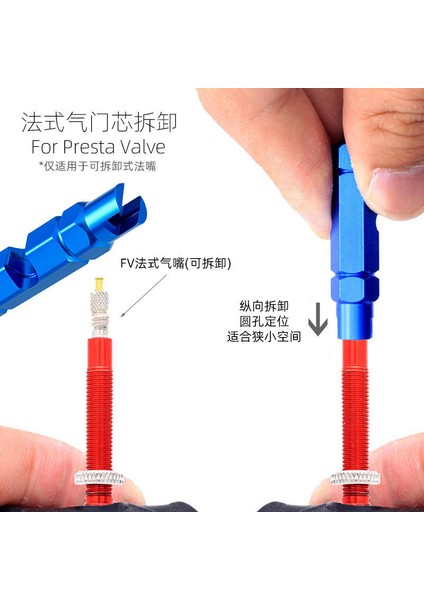Tip B - 4'ü 1 Arada Stil Yol Mtb Bisiklet Valf Anahtarı Taşınabilir Çok Fonksiyonlu Bisiklet Schrader Presta Valf Çekirdek Sökme Montaj Araçları (Yurt Dışından) fırsatları