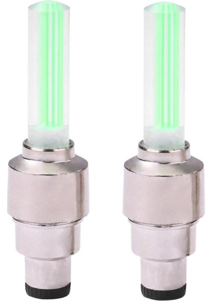 Yeşil Stil Mtb Bisiklet Tekerlek Lastik Valf Kapakları Parlayan Çubuk Işık Dağ Bisikleti Bisiklet Lastik LED Neon Lamba Bisiklet Parçaları (Yurt Dışından)