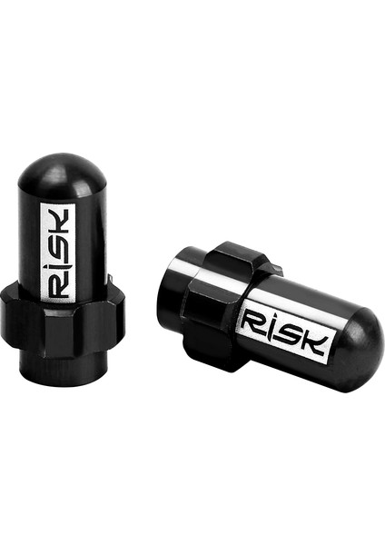 Siyah FV18 Stili 2 Adet Risk Dağ Yol Bisikleti Lastik Valf Kapağı Alüminyum Alaşım Bisiklet Iç Lastik Fv Av Presta Schrader Valf Toz Kapağı (Yurt Dışından)