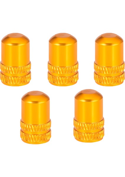 Altın Schrader Vana Stili 5 Adet Mtb Dağ Bisikleti Alüminyum Alaşımlı Toz Geçirmez Bisiklet Valf Kapağı Lastik Hava Kapakı Valfler Kapak Bisiklet Aksesuarı Toz Kapağı (Yurt Dışından)