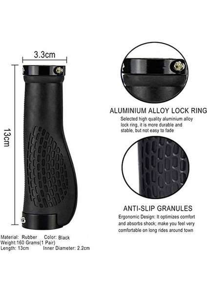 Altın Bir Stil Kaymaz Kauçuk Bisiklet Tutacakları Dağ Bisikleti Kilitli Bisiklet Sap Tutacakları 2~2.5cm Mtb Yol Bisikleti Kaymaz Tutacakları (Yurt Dışından) indirimleri