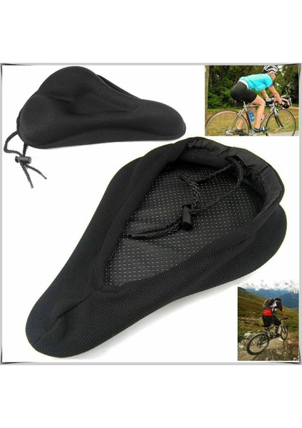 Siyah Stil 3D Yumuşak Kalın Bisiklet Koltukluğu Nefes Alabilen Bisiklet Koltuk Örtüsü Konforlu Köpük Koltuk Dağ Bisikleti Bisiklet Pedalı Yastık Kılıfı (Yurt Dışından) indirimleri