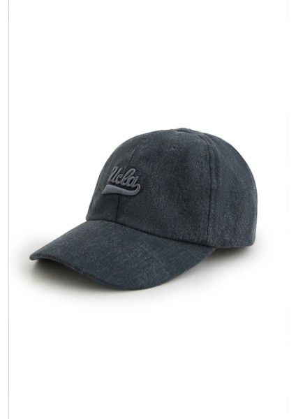 Fortuno Gri Baseball Cap Nakışlı Unisex Şapka