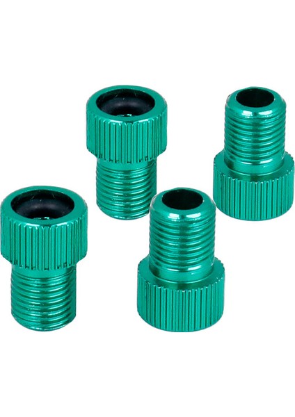 Yeşil 4 Adet Tarzı Bisiklet Anodize Alaşımlı Bisiklet Valf Adaptörü Presta'dan Schrader'a Dönüşüm Fv Av Nozül Dönüştürücü Pedal Çevirici (Yurt Dışından)