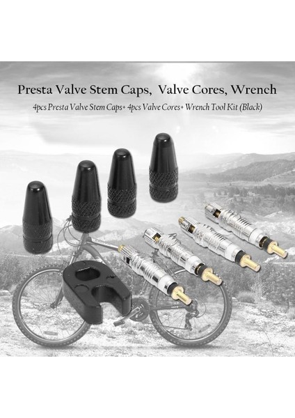 Kırmızı Stil Vana Gövdesi Kapakları + Vana Çekirdekleri + Anahtar Bisiklet Alet Kiti (Yurt Dışından) modelleri