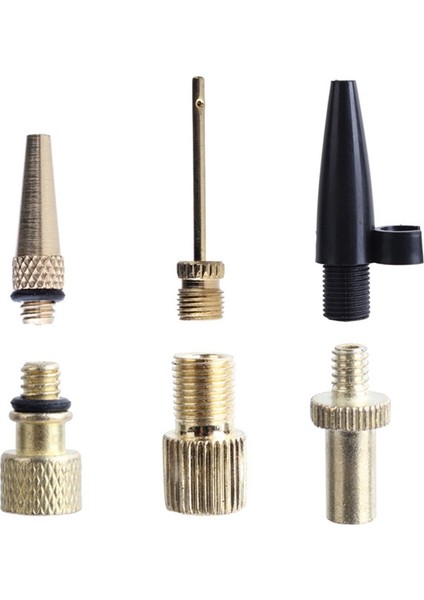 Pompa Adaptör Seti Kiti Iğne Vana Bağlantısı Futbol Yatak Lastik Bisiklet Vana Adaptörleri Bakır Pompası Nozulu (Yurt Dışından)