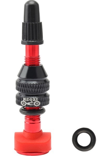 Kırmızı 40MM Stili Muqzı Bisiklet Alaşım Tüpsüz Lastik Fv Presta Valf Mtb Yol Bisikleti Tüpsüz Jant C Meme Pirinç Çekirdek Valfı (Yurt Dışından)