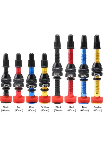 Kırmızı 40MM Stili Muqzı Bisiklet Alaşım Tüpsüz Lastik Fv Presta Valf Mtb Yol Bisikleti Tüpsüz Jant C Meme Pirinç Çekirdek Valfı (Yurt Dışından)
