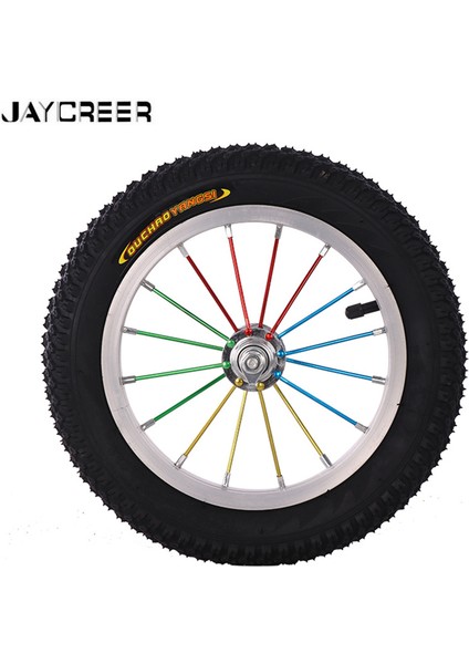 Steelrim Renkli Stil Jaycreer 1 Adet Paket 12 Inç Rulman ve Mil Ile Şişirilebilir Konuşlu Tekerlekler - Çocuk Denge Bisikletleri Için (Yurt Dışından)
