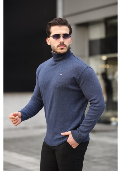 Erkek Tam Balıkçı Yaka Triko Kazak modelleri