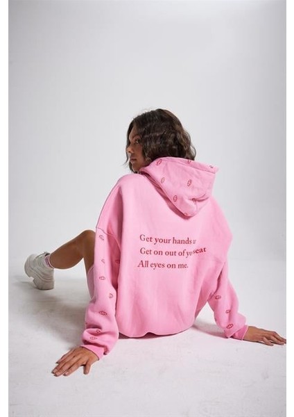 Eye Sweatshirt Pembe