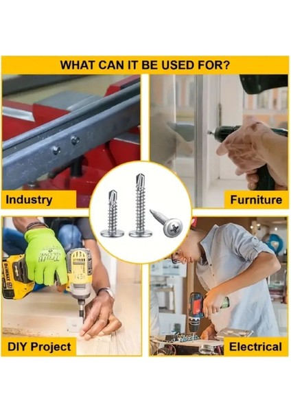 Pul Başlı (Rysb) Matkap Uçlu Sac Vidası 3.9 x 19 mm 100 Adet fırsatları