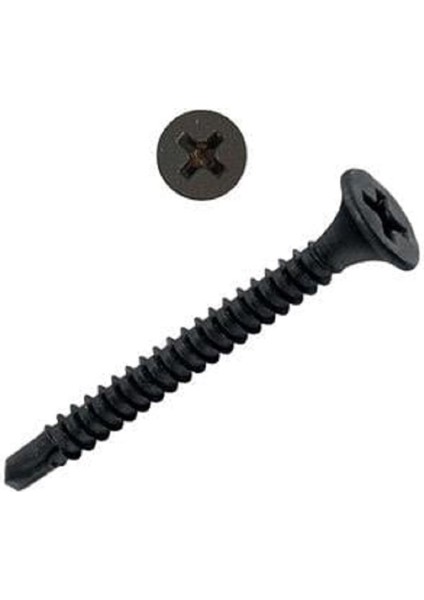 3.5 x 25 Borazan Başlı Matkap Uçlu Alçıpan Vidası Siyah 50 Adet modelleri