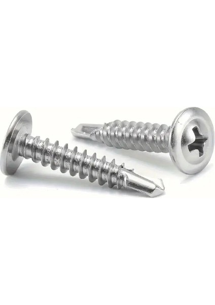 Pul Başlı (Rysb) Matkap Uçlu Sac Vidası 3.9 x 22 mm 50 Adet