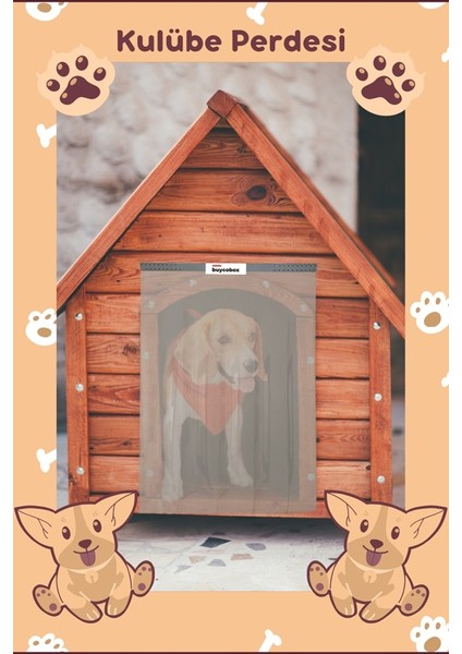 Köpek Kulübe Kapısı İçin Perde; Kış Soğuğundan, Kardan, Yağmurdan, Rüzgardan Korunma Şeffaf Orta 38X60CM fiyatları
