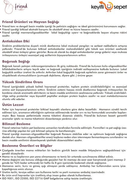 Friend Pet Premium Gold Yetişkin Köpek Maması Tavuklu 2 Kilo %100 Yeme Garantili indirimleri