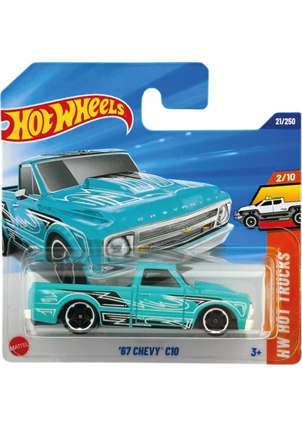 1/64 Ölçek Tekli Regular Arabalar HYW74 Hw Hot Trucks / '67 Chevy C10