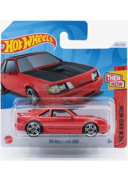 1/64 Ölçek Tekli Regular Arabalar HTC66 Then And Now / '84 Ford Mustang Svo