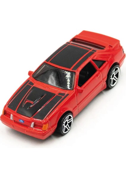 1/64 Ölçek Tekli Regular Arabalar HTC66 Then And Now / '84 Ford Mustang Svo modelleri